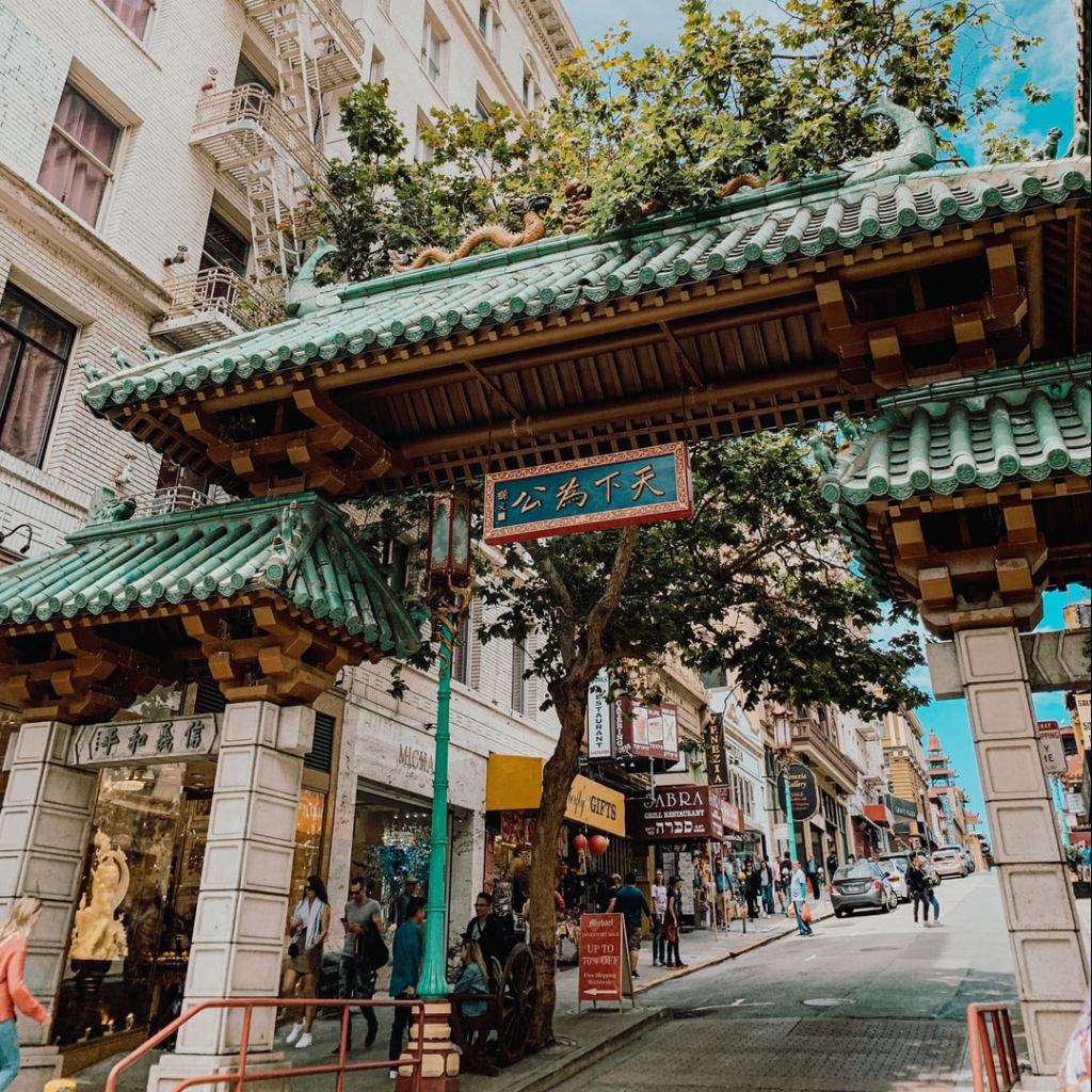 an entrance to china town in san francisco