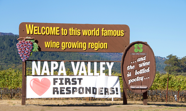 image of napa valley welcome sign