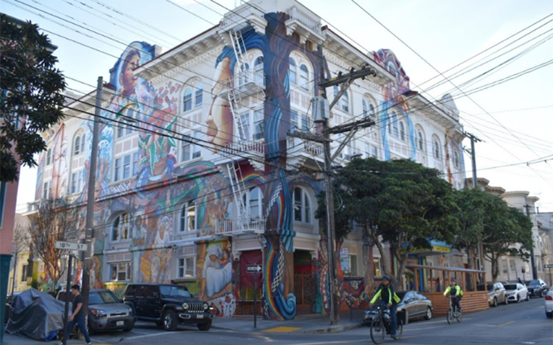 Murals in Mission District in San Francisco