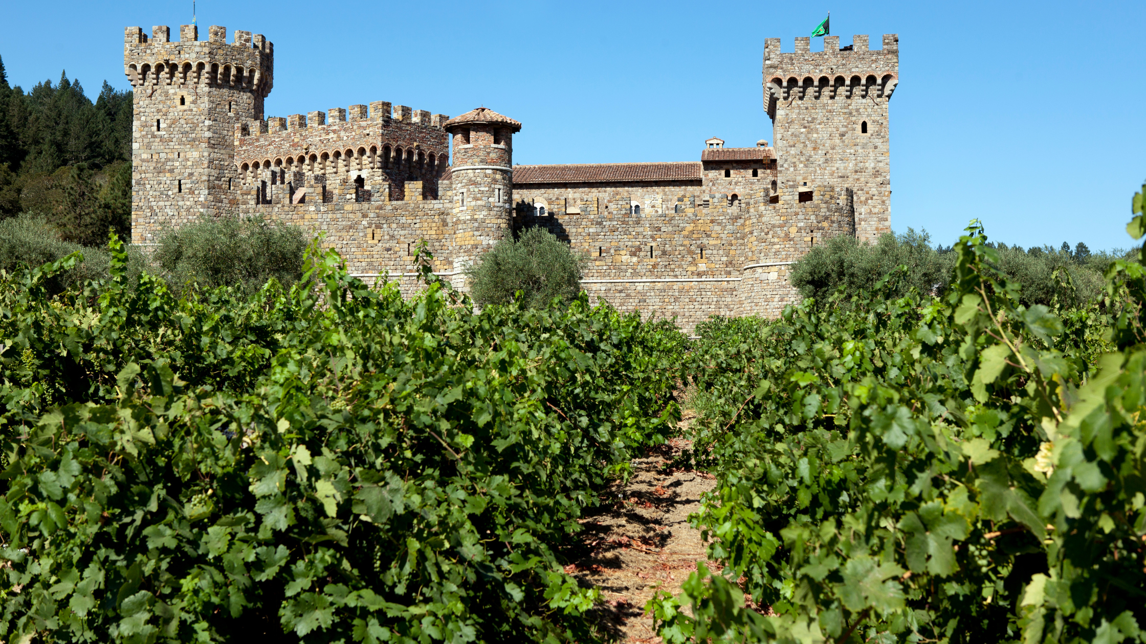 Castle at castello di amorosa in napa valley california