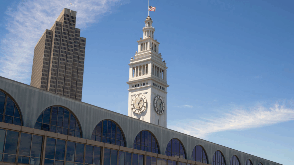 morning at San Francisco Ferry Building