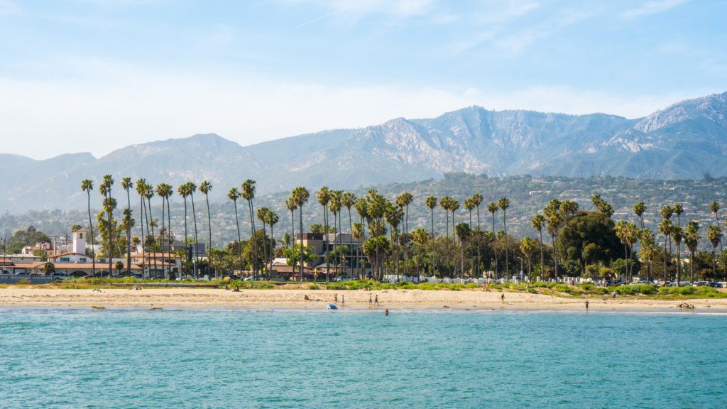 beach in santa barbara along the pacific coast highway
